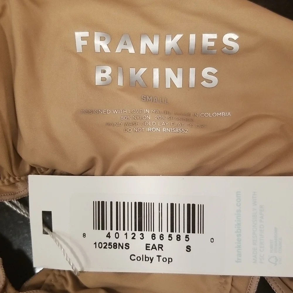 💕FRANKIE'S BIKINIS💕 Colby Ruffle Bikini Set ~ Earth Small S NWT